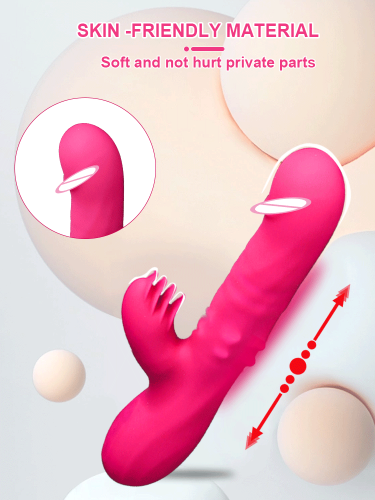 Dương vật giả rung thụt đa năng bi xoay kèm nhánh liếm siêu thực