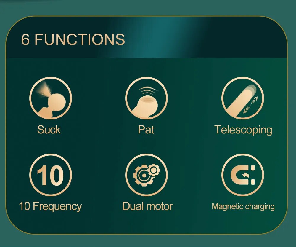 Chày rung 2 đầu Meng Dundun 3in1 thụt rung hút, pin sạc