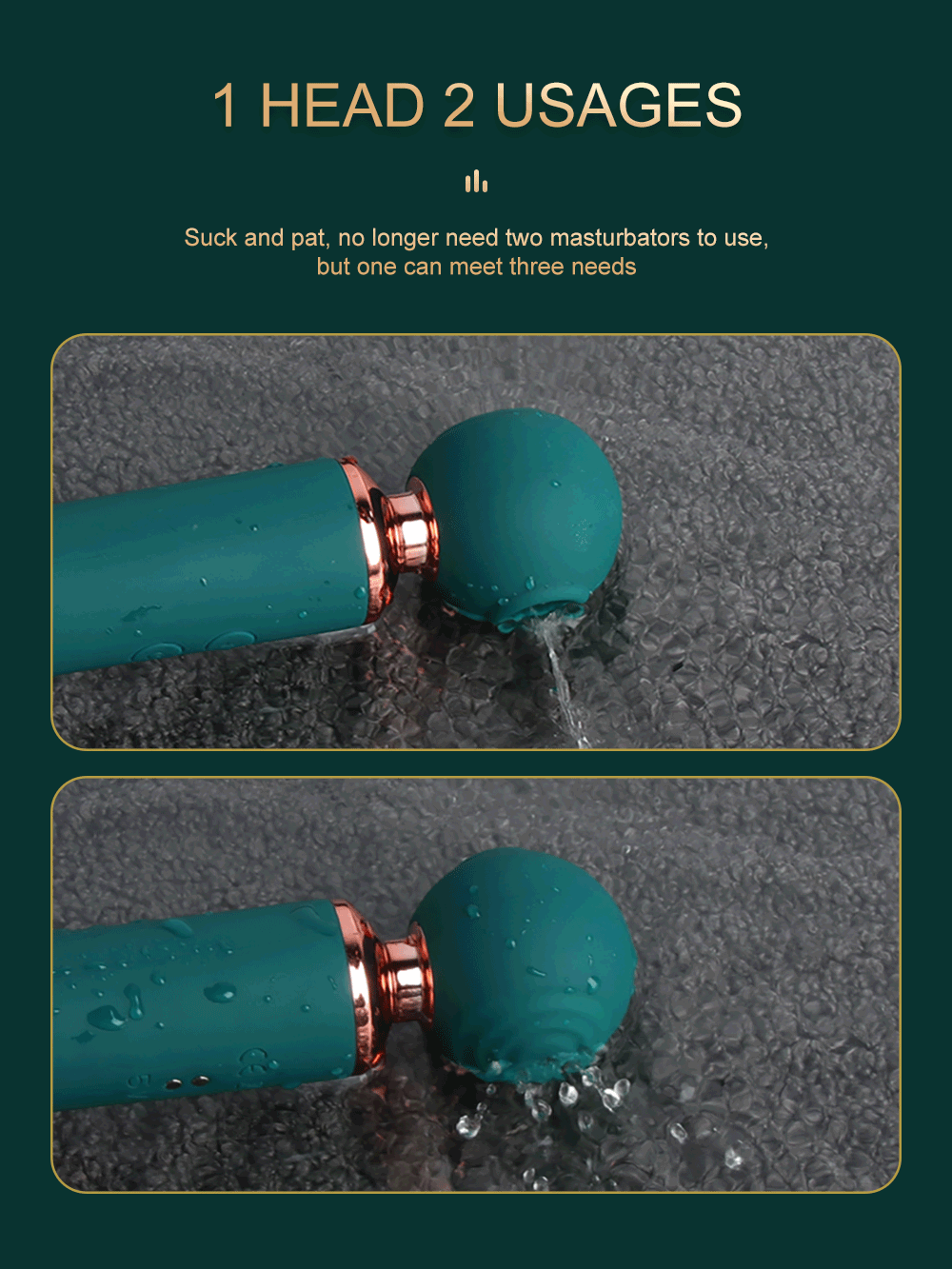 Chày rung 2 đầu Meng Dundun 3in1 thụt rung hút, pin sạc