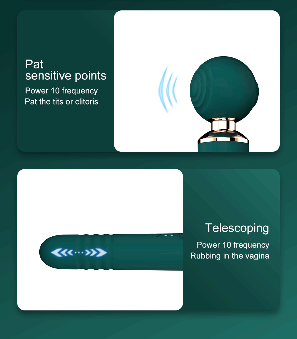 Chày rung 2 đầu Meng Dundun 3in1 thụt rung hút, pin sạc