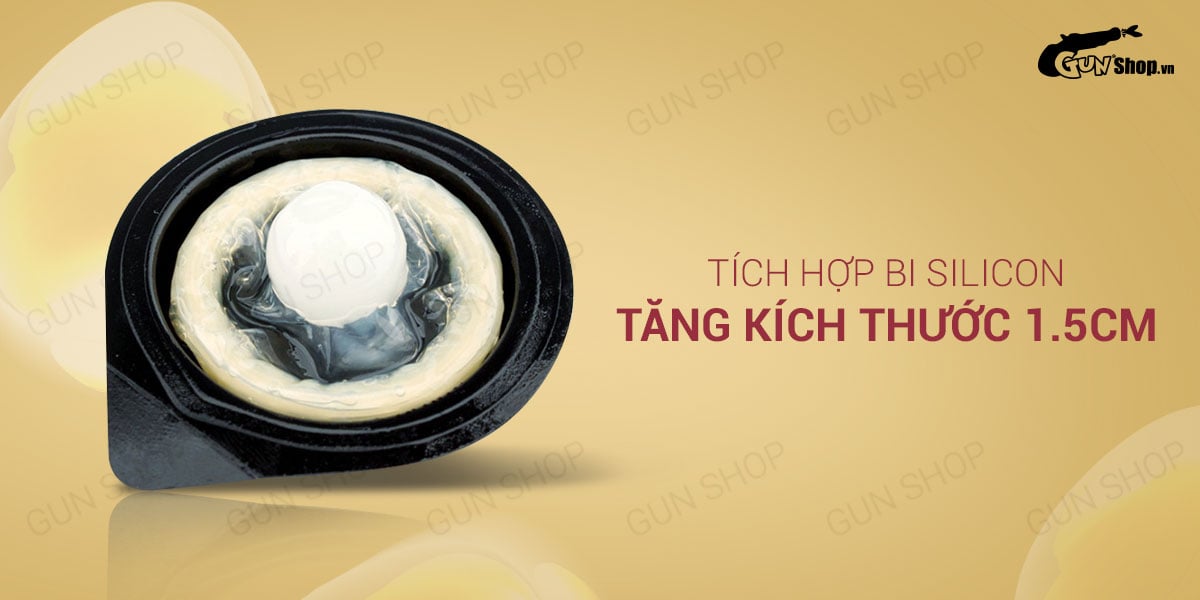 Bao cao su OLO 0.01 siêu mỏng có bi tăng kích thước 5 cái