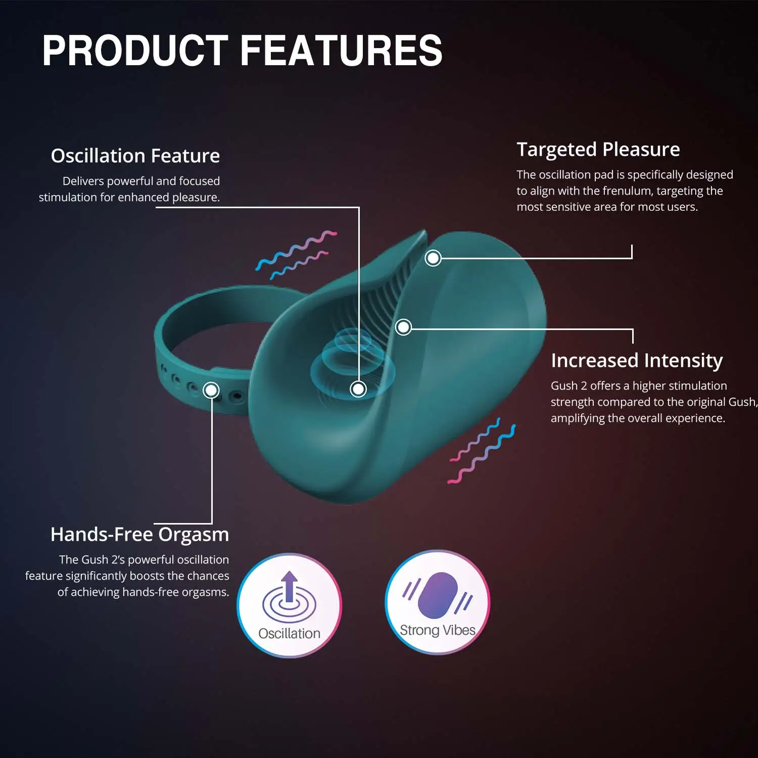 Lovense Gush 2 Máy Massage Dương Vật Tự Động Điều Khiển Từ Xa