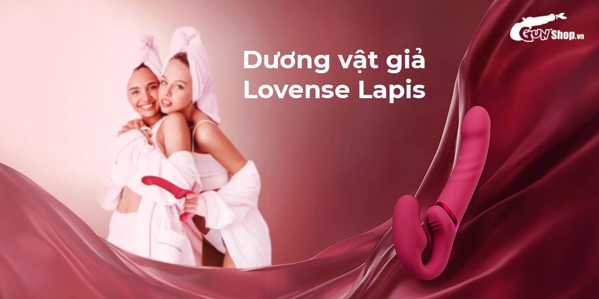Dương vật giả 2 đầu Lovense Lapis điều khiển app cho Les