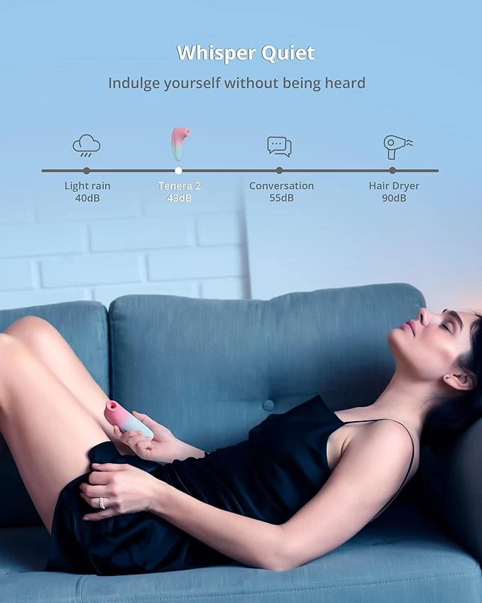 Lovense Tenera 2 máy bú hút âm vật kết nối App, siêu kích thích