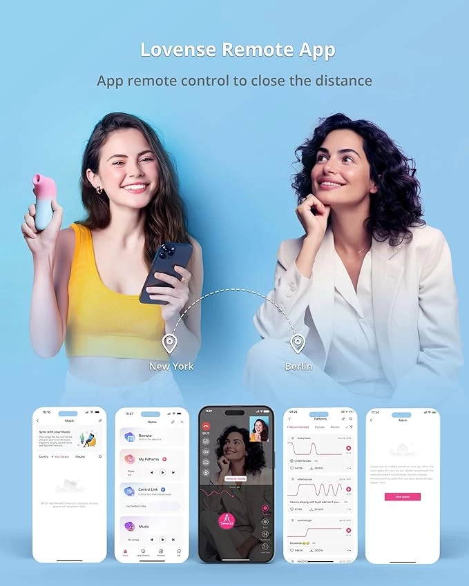 Lovense Tenera 2 máy bú hút âm vật kết nối App, siêu kích thích