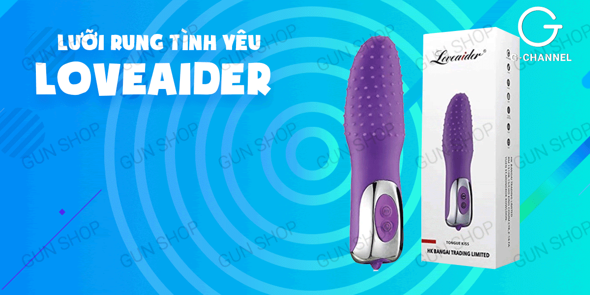Lưỡi rung massage đa chế độ tăng khoái cảm pin sạc Loveaider