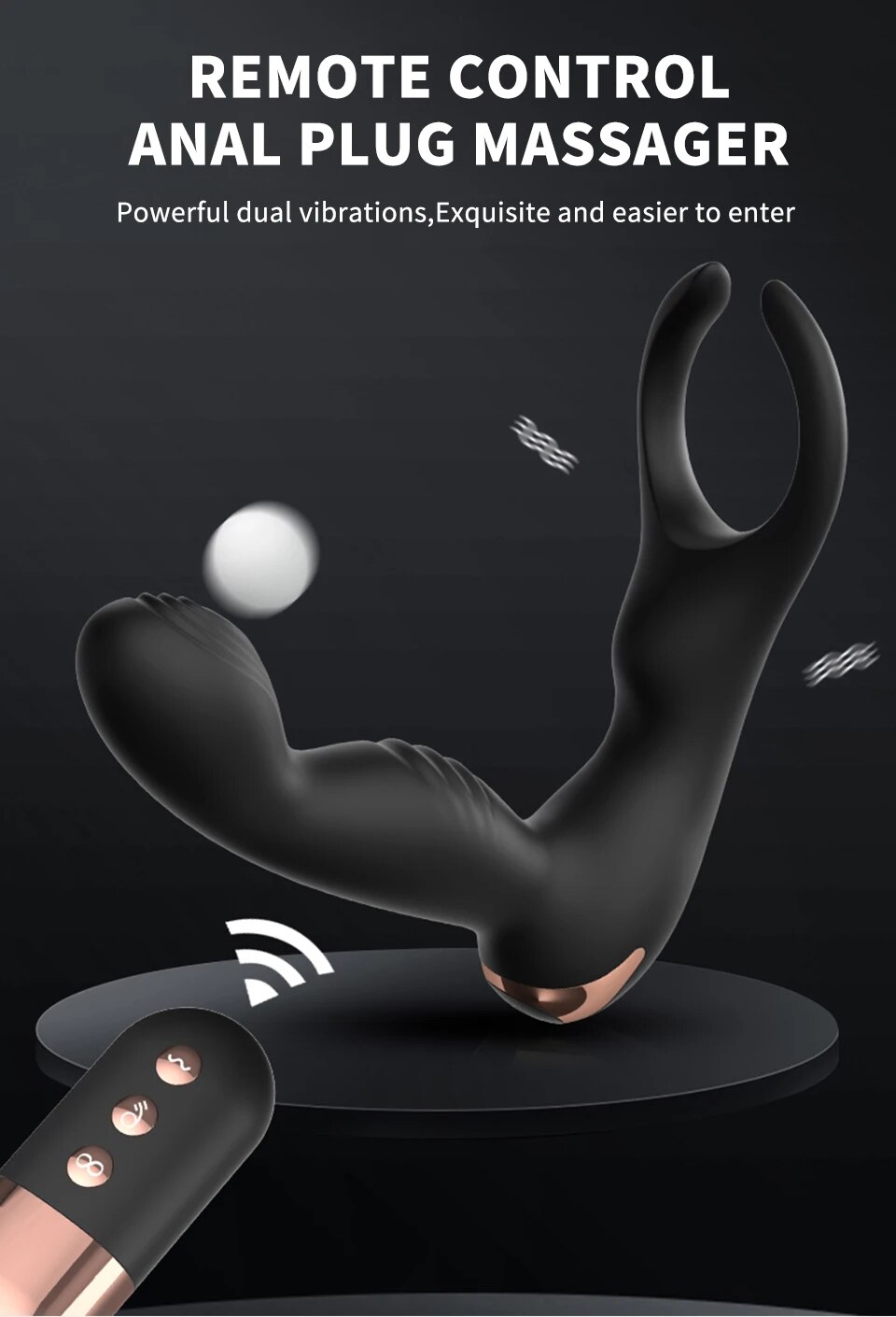 Máy massage hậu môn We Love ngón tay rung remote tăng khoái cảm