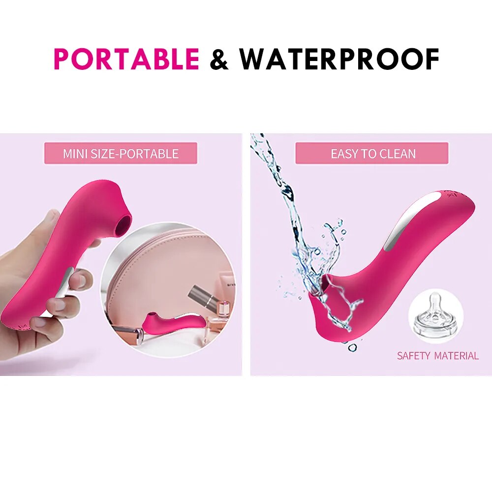 Máy Bú Mút Massage Điểm G Silicon Y Tế 10 Chế Độ USB Im Lặng