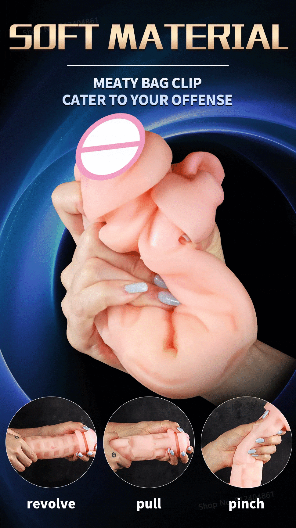 Âm đạo giả Masturbation Cup rung mút thổi kèn nam giới thoải mái