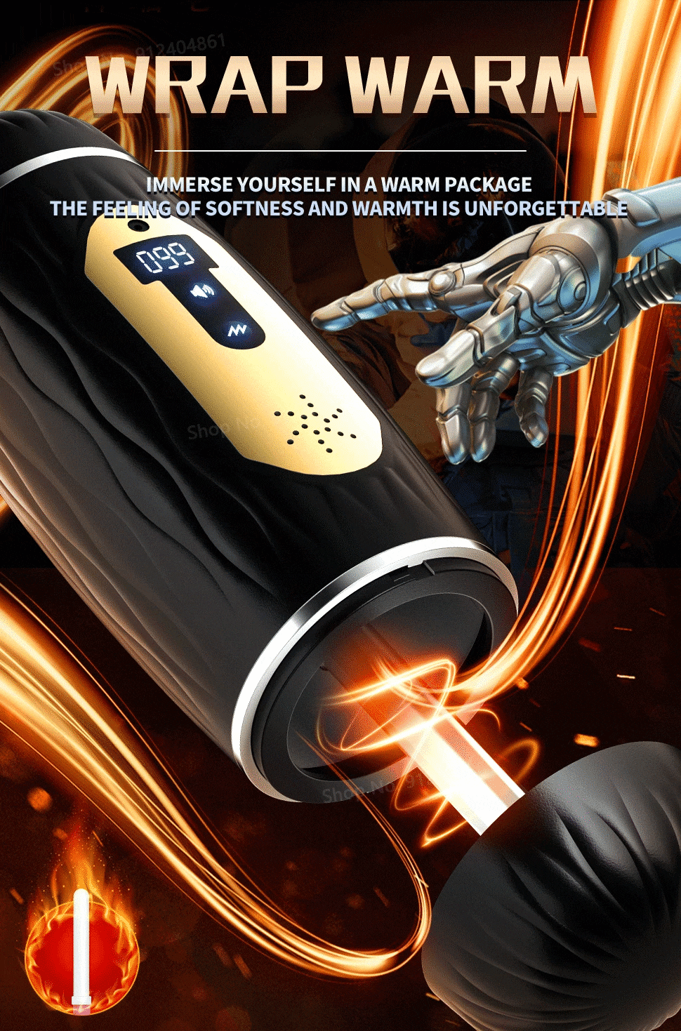 Âm đạo giả Masturbation Cup rung mút thổi kèn nam giới thoải mái