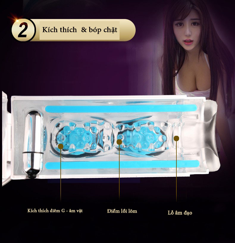 Máy làm tình nam Chese Japan gắn tường co bóp mạnh kích thích phê