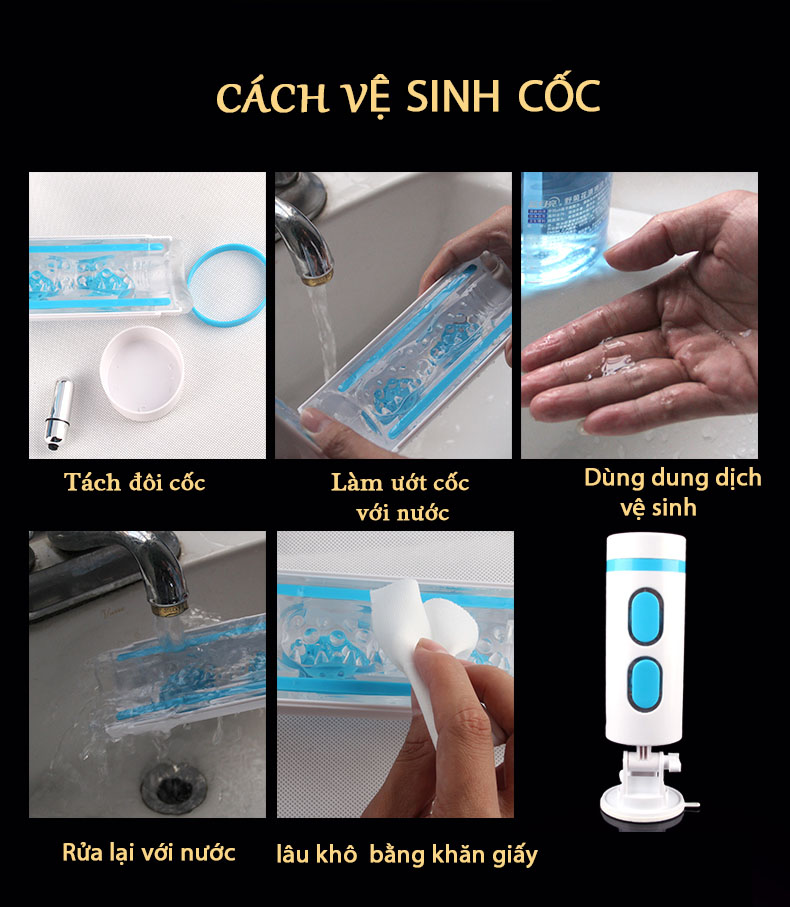 Máy làm tình nam Chese Japan gắn tường co bóp mạnh kích thích phê