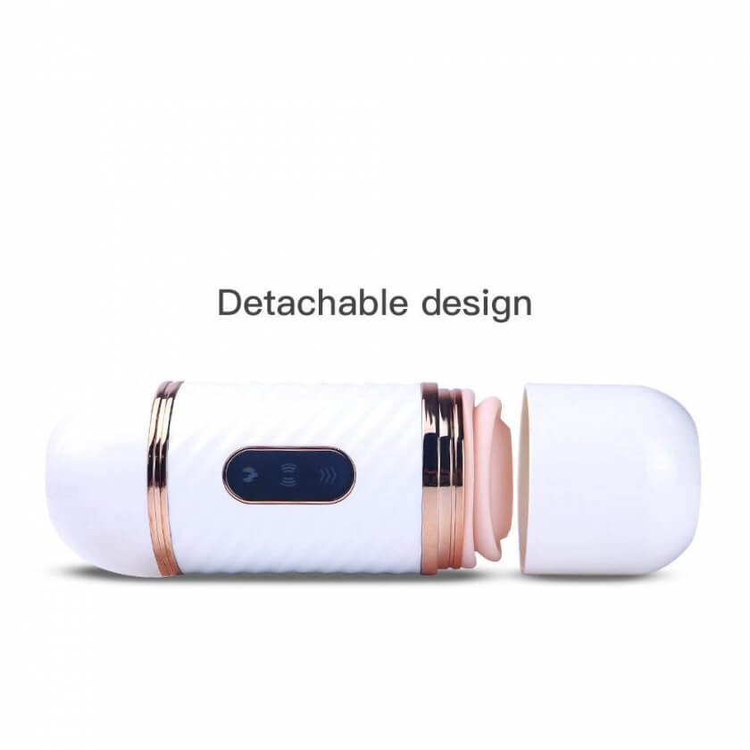 Dương vật giả Cyclone Fire rung thụt sưởi ấm điều khiển xa sạc USB