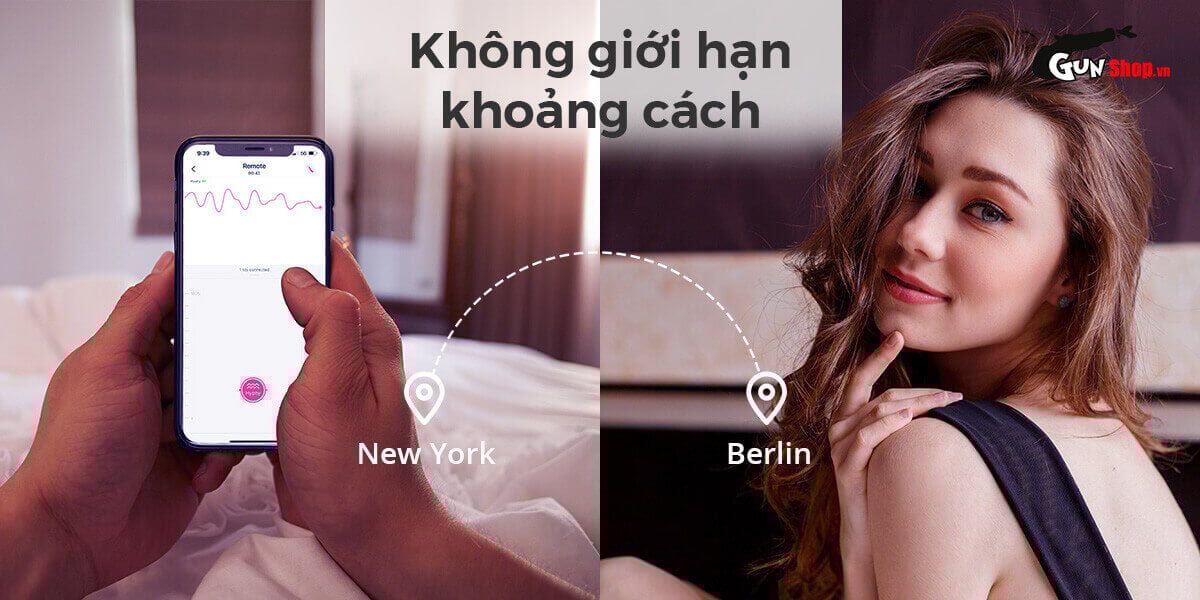 Máy massage 2 đầu Lovense Hyphy điều khiển app kích thích điểm G cực đỉnh