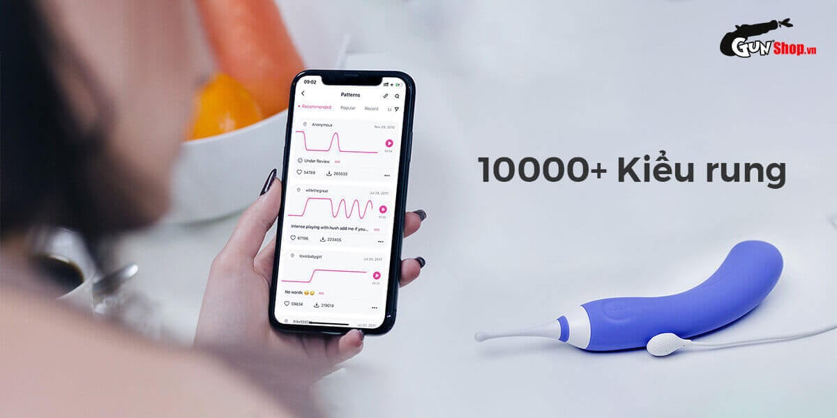 Máy massage 2 đầu Lovense Hyphy điều khiển app kích thích điểm G cực đỉnh