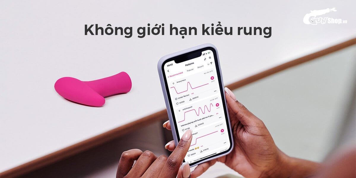 Máy massage điểm G Lovense Ambi điều khiển qua app sạc điện