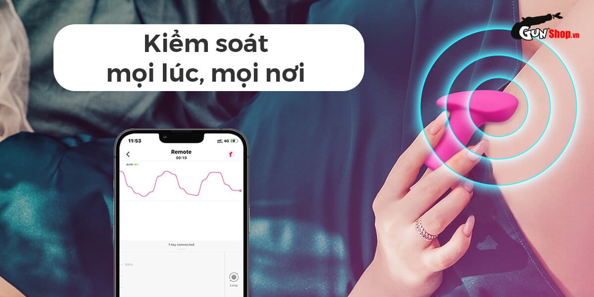 Máy massage điểm G Lovense Ambi điều khiển qua app sạc điện