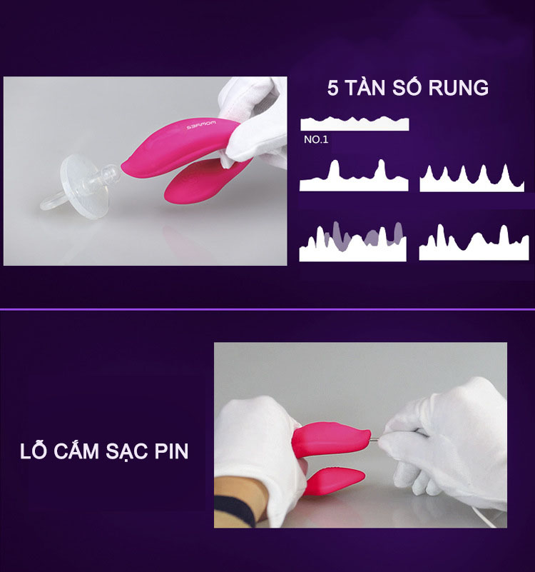 Máy massage điểm G Lovetoy Rose 5 tần số điều khiển xa siêu sướng