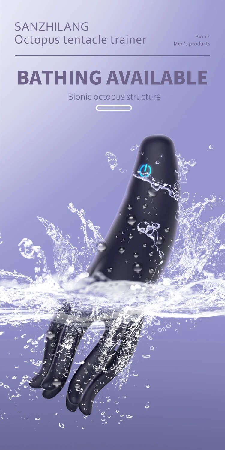 Máy massage bạch tuộc Heseks kích thích dương vật tăng cường cương cứng lâu bền