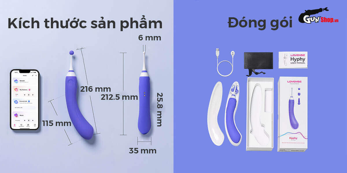 Lovense Hyphy máy massage kép điều khiển app rung điểm G siêu sướng
