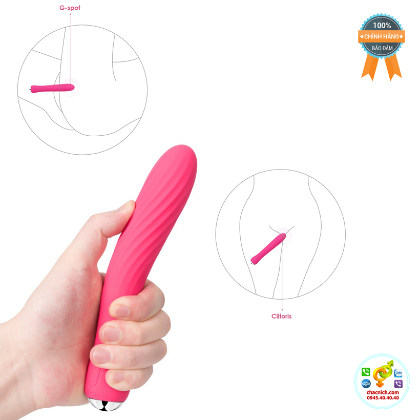 Máy massage điểm G Svakom Anya ấm rung mạnh mượt chất liệu silicone