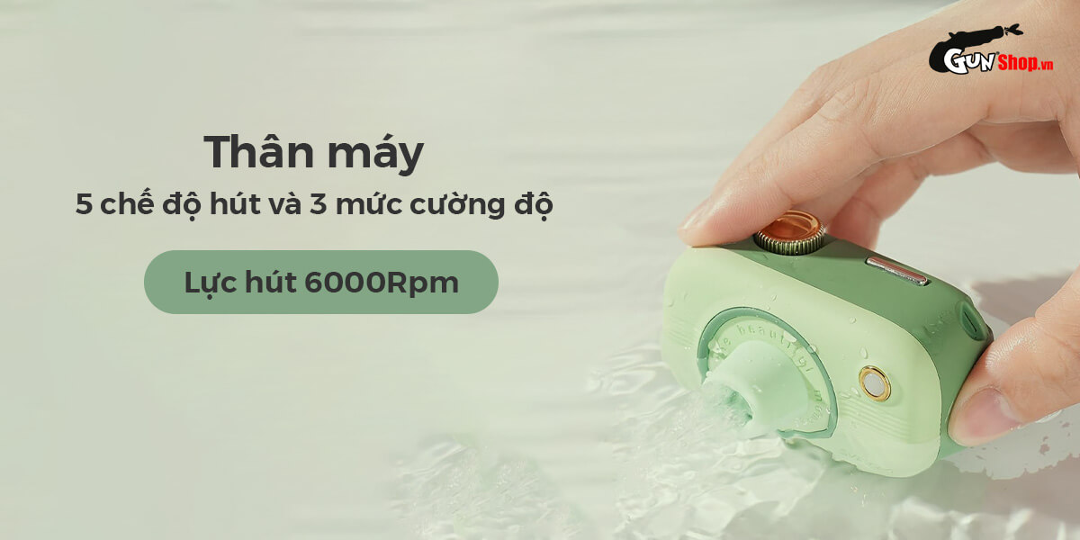 Máy bú hút Svakom Alberta 3 đầu kích thích cực mạnh, sáng tạo