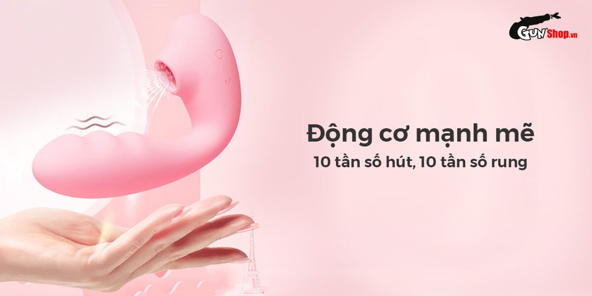 Máy massage Svakom Zemalia Tana 2 đầu rung bú hút siêu mềm uốn cong