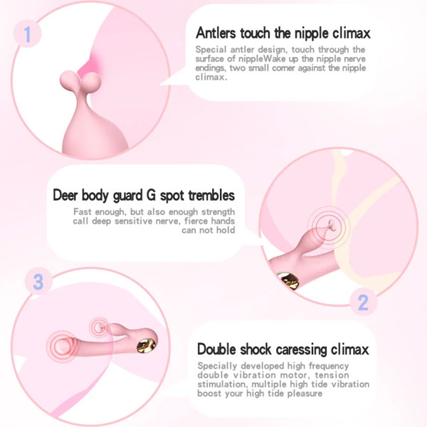 Dương vật giả Lilo rung mạnh 2 nhánh massage điểm G, kích thích cực đỉnh