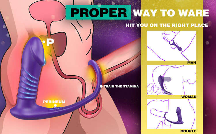 Máy rung hậu môn Yunman remote điều khiển rung thụt mạnh