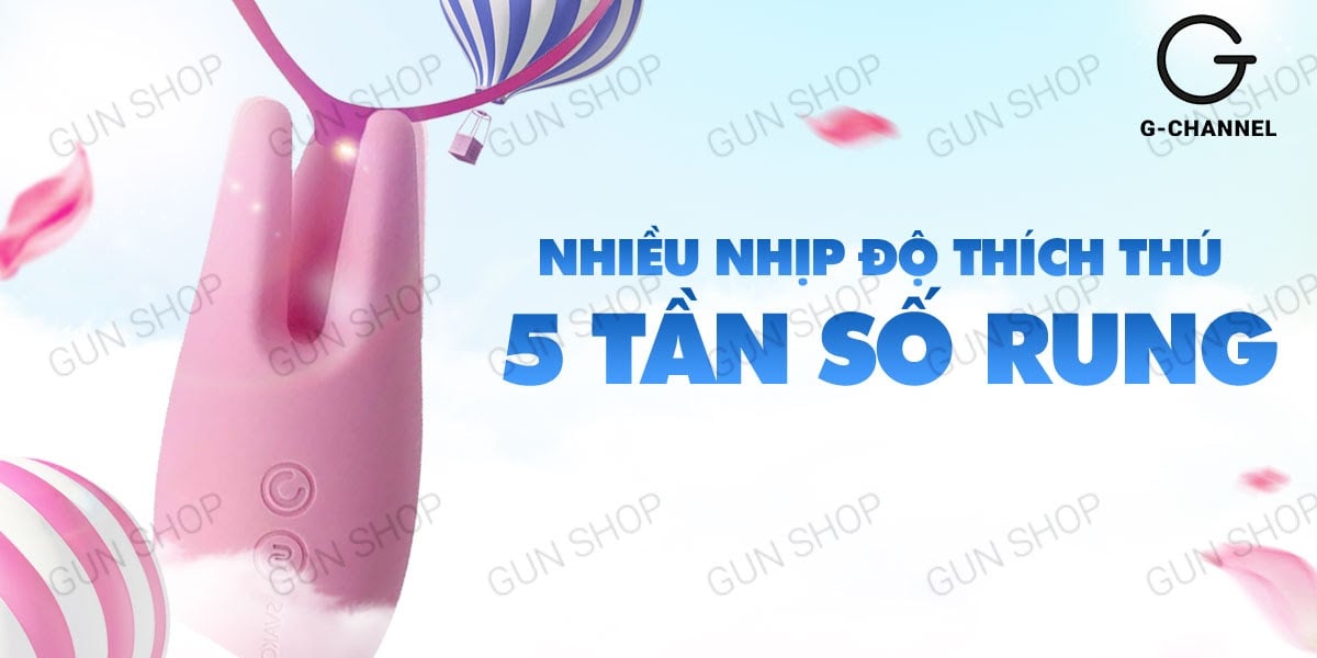 Máy rung Svakom Nymph 2 đầu sạc điện mạnh mẽ, kích thích sâu