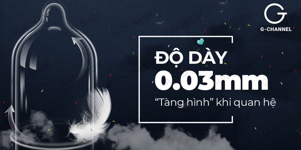 Bao cao su Usupita siêu mỏng gân nổi hộp 4 cái đảm bảo an toàn
