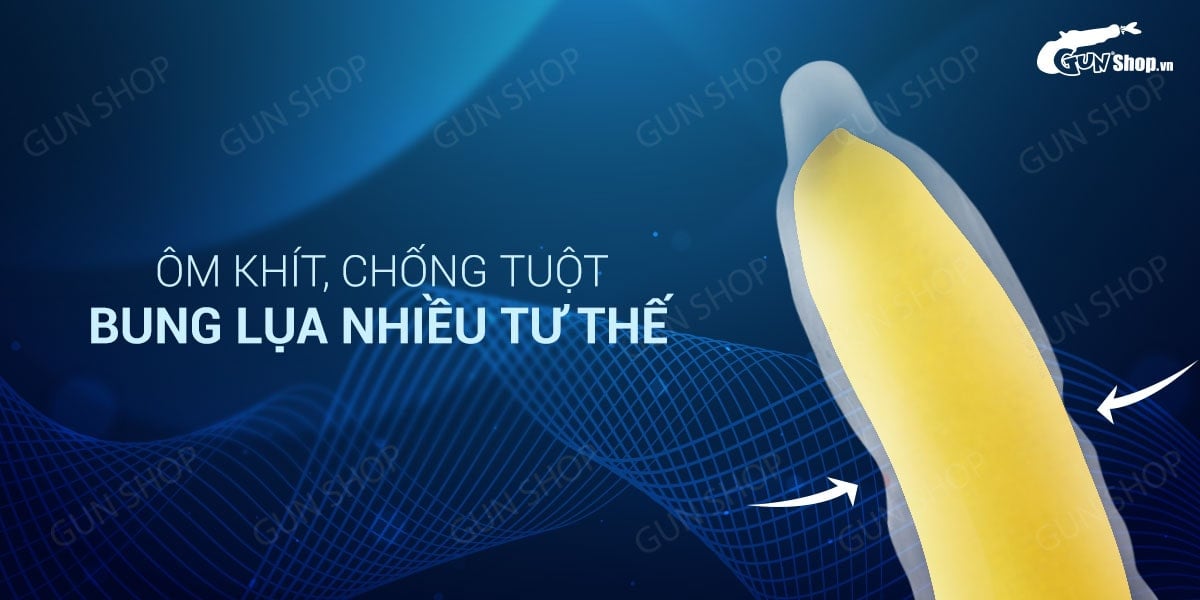 OLO 0.01 Zero Ha For Man - Bao cao su siêu mỏng nhiều gel, hộp 10 cái