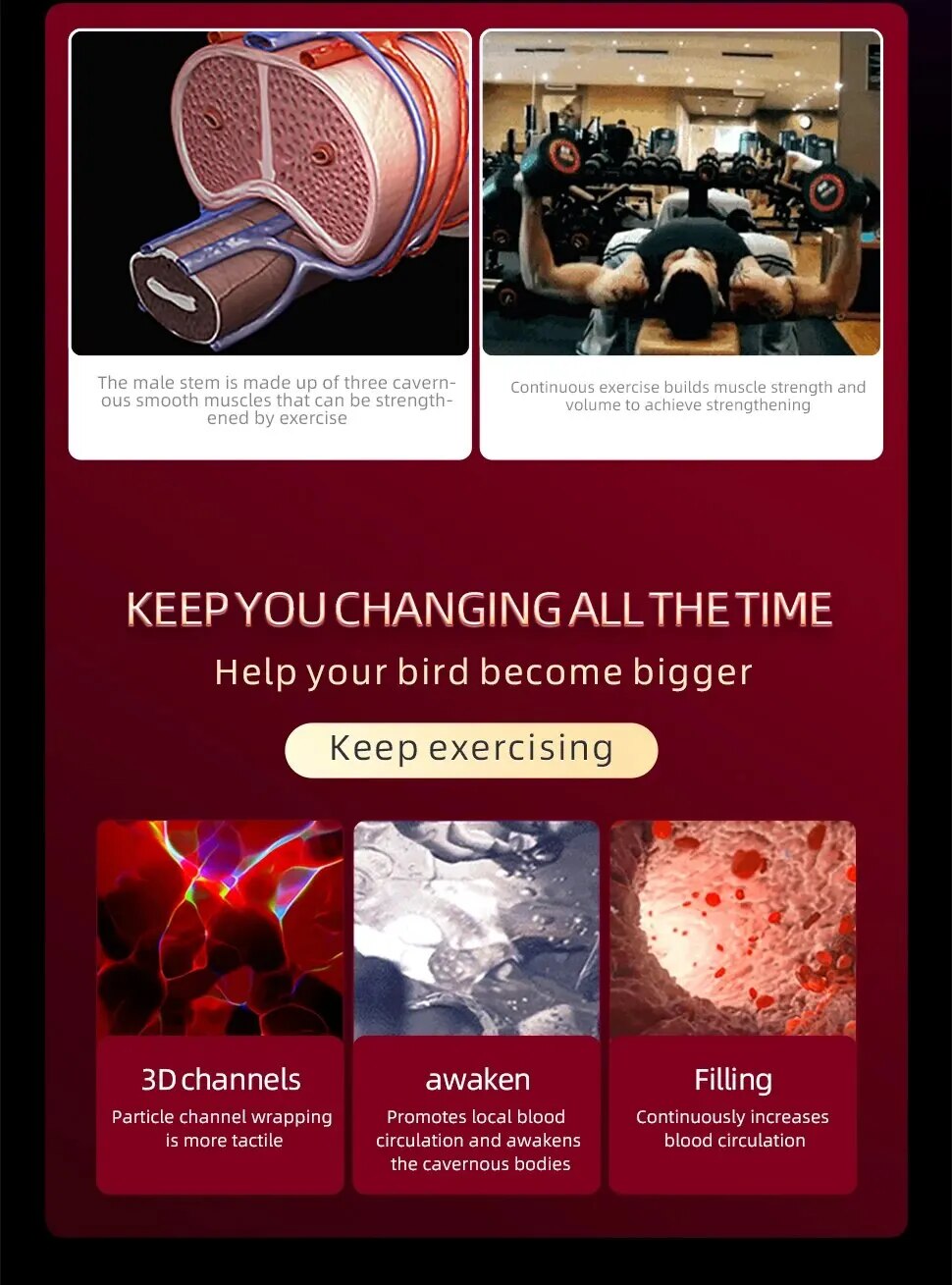 Âm đạo giả Man Fanle silicon rung, siêu thực, kích thích mạnh