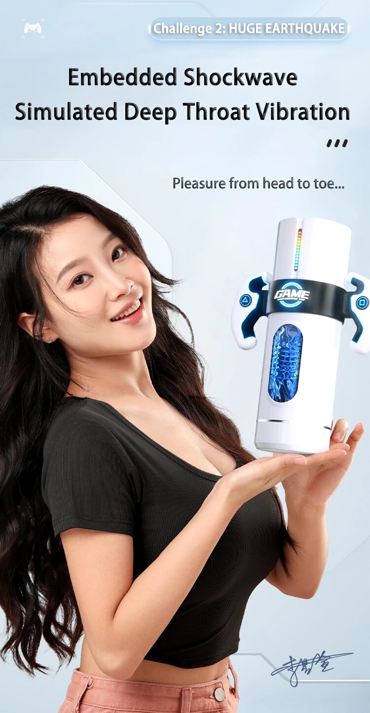 Âm Đạo Giả Galaku Rung Thụt Hút Toả Nhiệt Ngụy Trang Máy Game