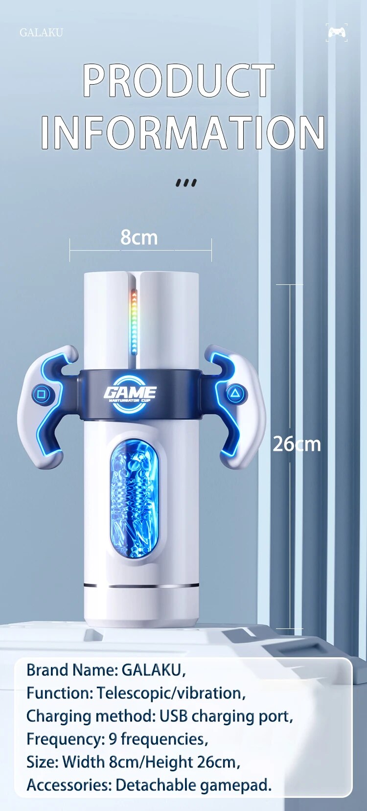 Âm Đạo Giả Galaku Rung Thụt Hút Toả Nhiệt Ngụy Trang Máy Game