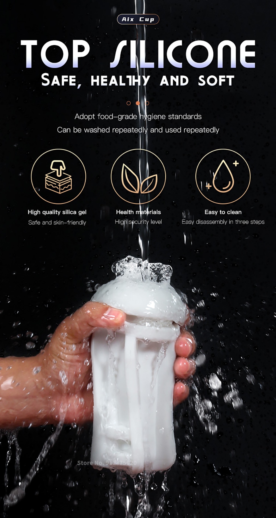 Âm đạo giả Fanle Aix Cup rung bú hút co bóp mạnh mềm mại