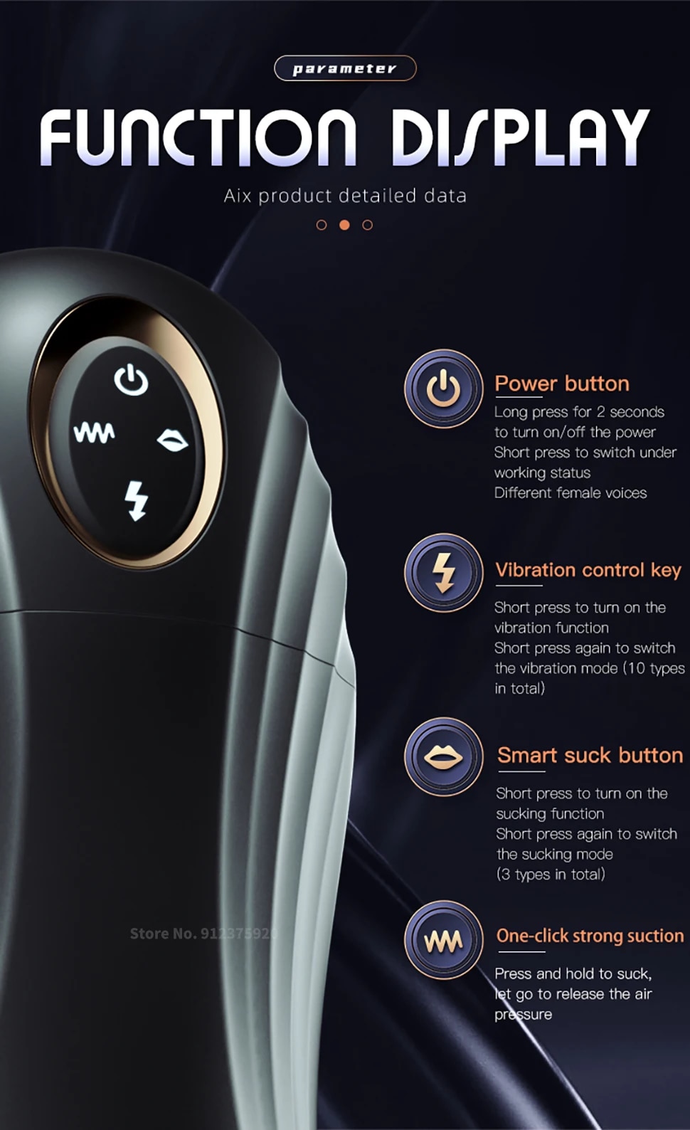 Âm đạo giả Fanle Aix Cup rung bú hút co bóp mạnh mềm mại