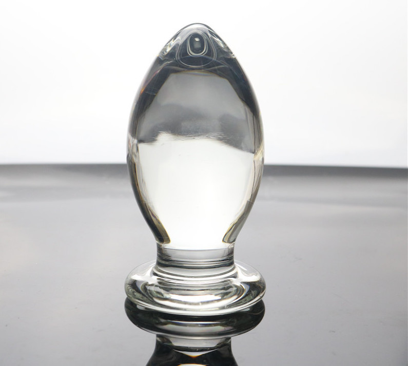 Phích cắm hậu môn thủy tinh siêu to giọt nước, an toàn, kích thích Phích cắm hậu môn thủy tinh siêu to giọt nước, an toàn, kích thích