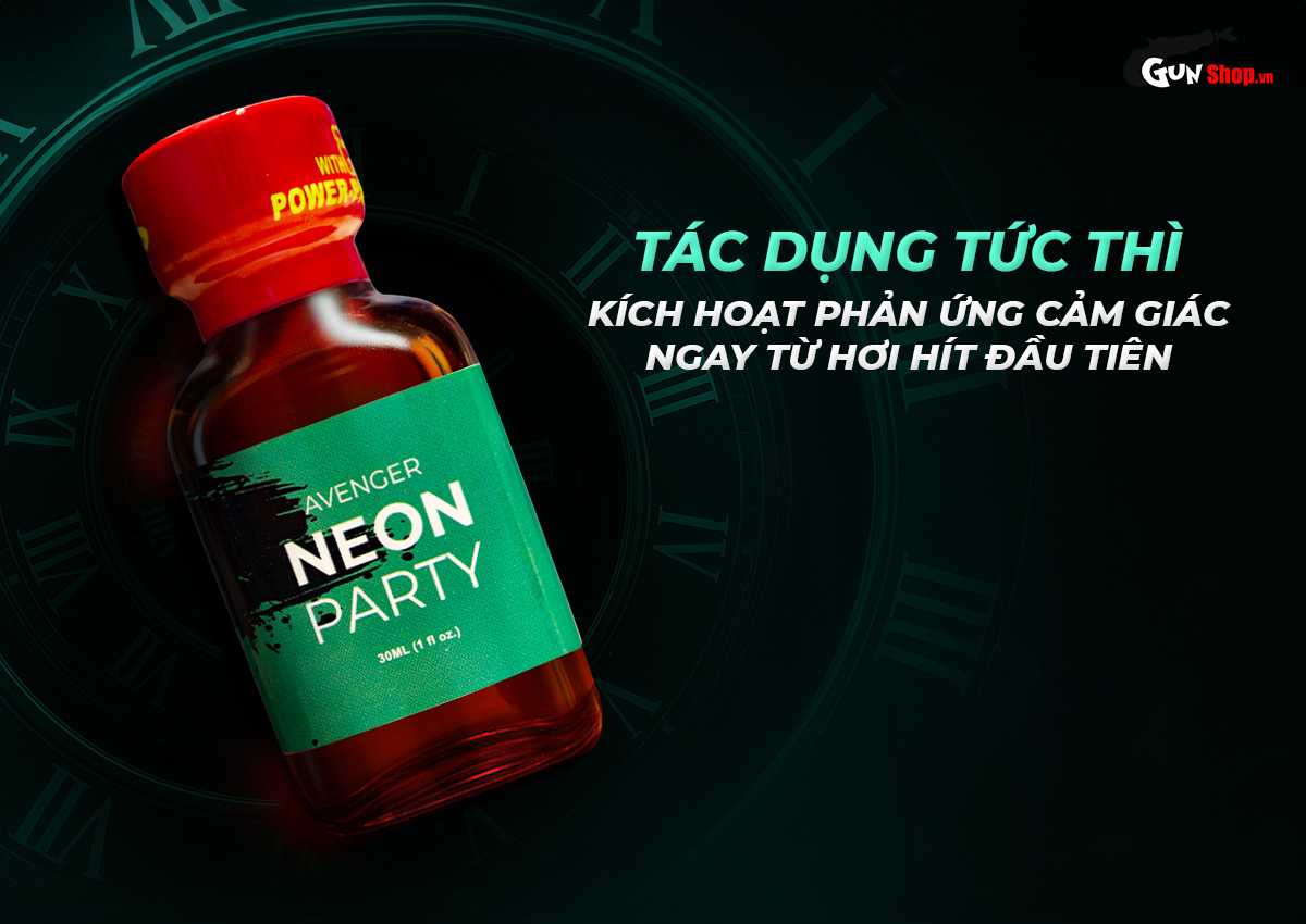 Popper PWD Avenger Neon Party chai hít tăng khoái cảm tăng hưng phấn đôi lứa