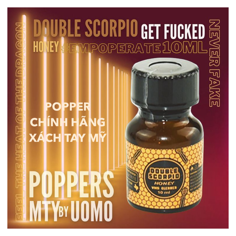 Popper Double Scorpio Honey Gold 10ml bọ cạp vàng mạnh chuẩn Mỹ Popper Double Scorpio Honey Gold 10ml bọ cạp vàng mạnh chuẩn Mỹ