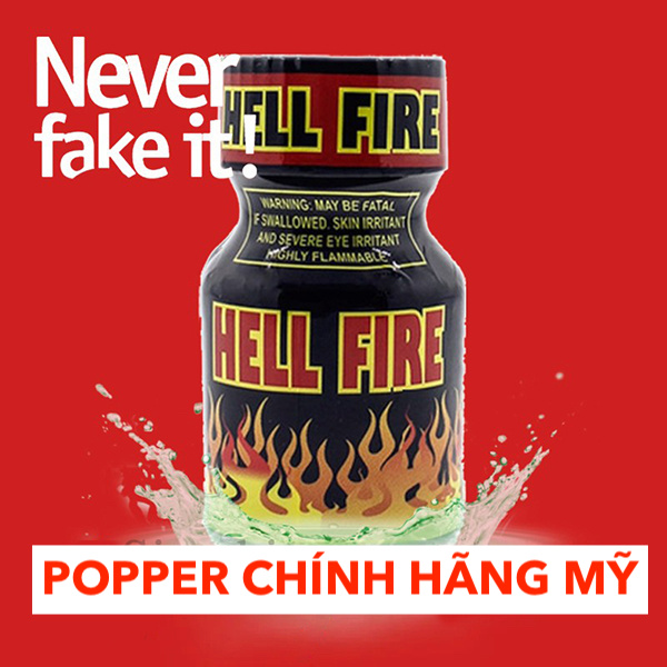 Popper Hell Fire 10ml PWD Mỹ chính hãng kích thích tăng khoái cảm Popper Hell Fire 10ml PWD Mỹ chính hãng kích thích tăng khoái cảm