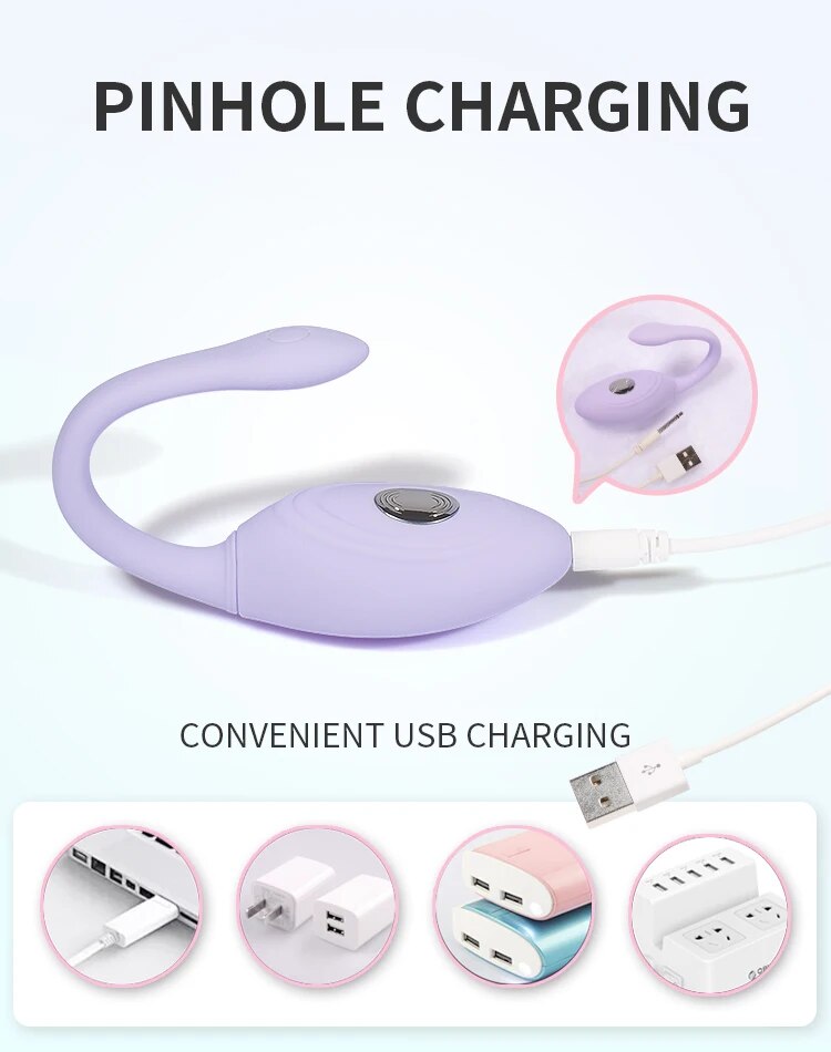 Trứng rung sốc điện WoWYes nhỏ gọn điều khiển từ xa tiện lợi