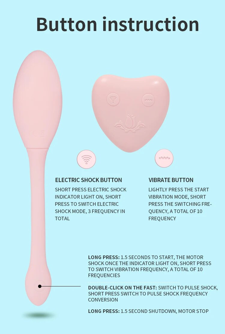 Trứng rung sốc điện WoWYes nhỏ gọn điều khiển từ xa tiện lợi