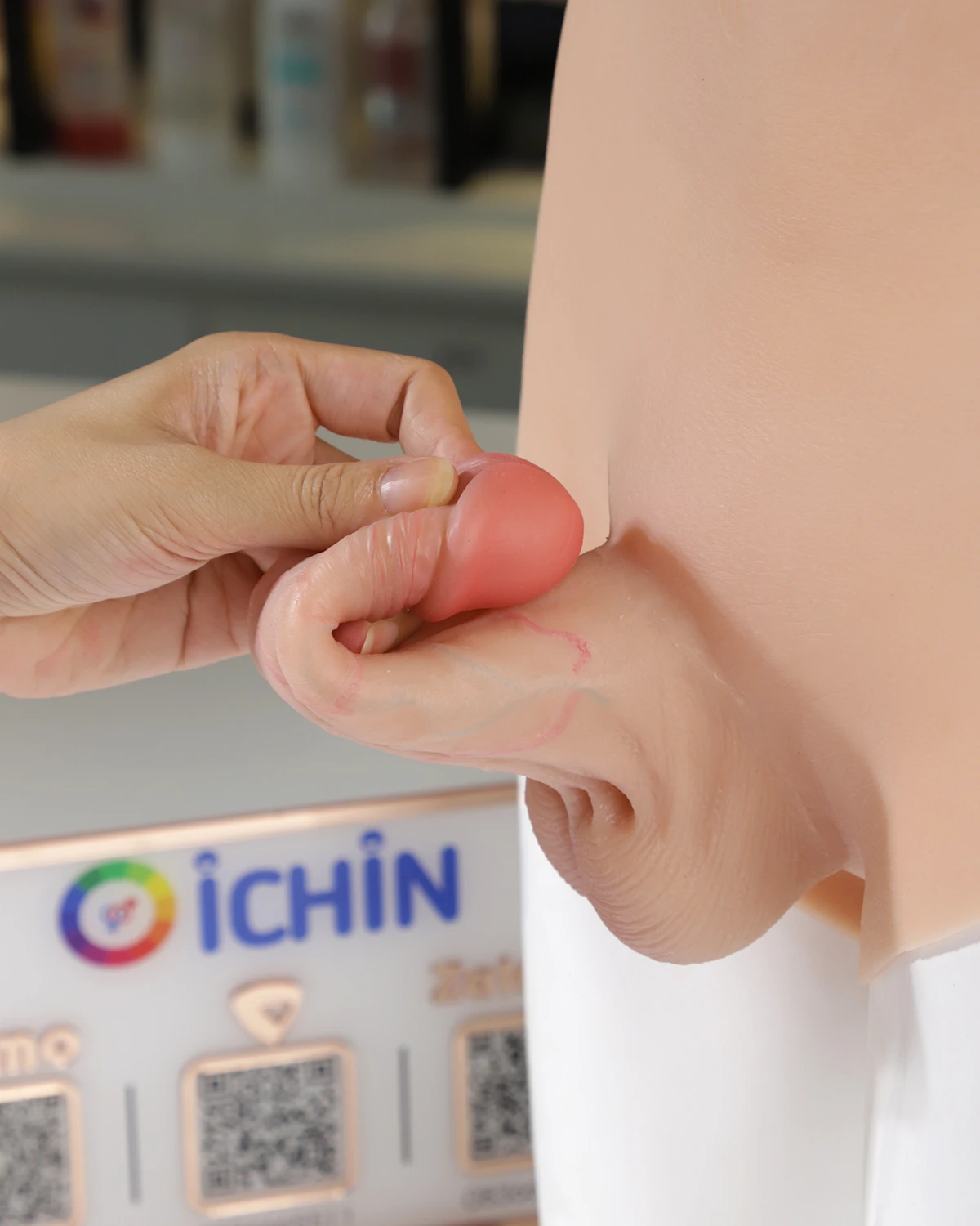 Quần silicone mềm mại dương vật giả rỗng ruột Jiuai giá tốt