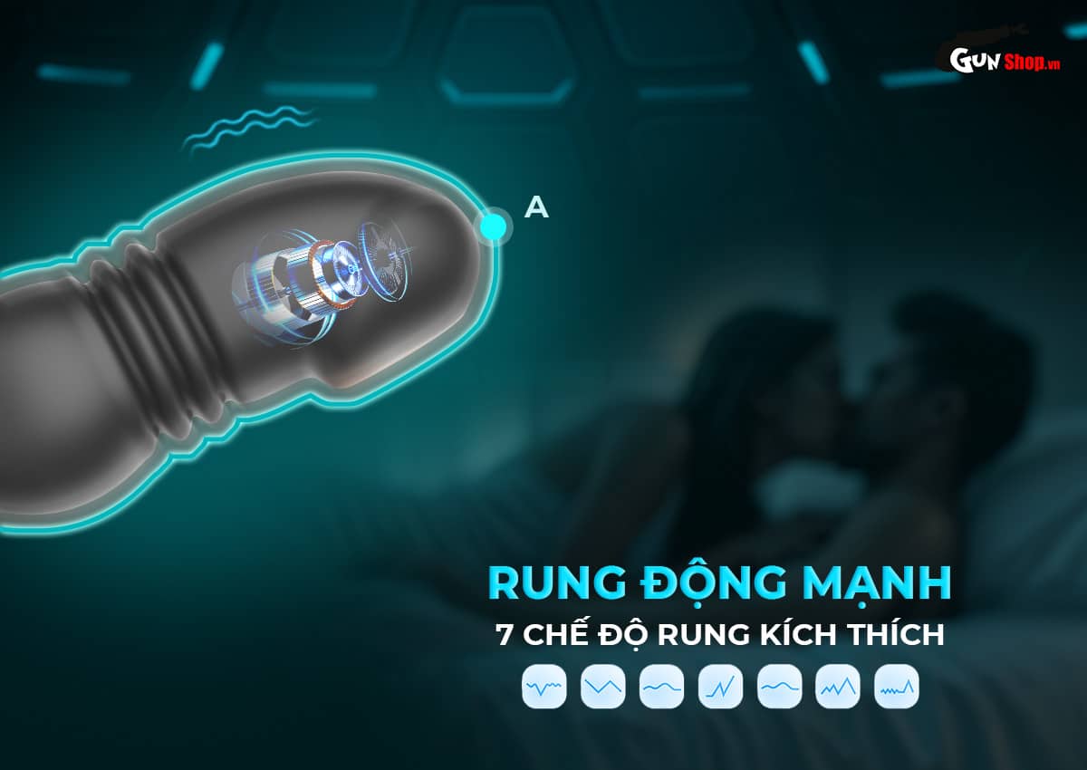 Phích cắm hậu môn Z-Shen rung thụt vòng đeo bìu tăng khoái cảm nam