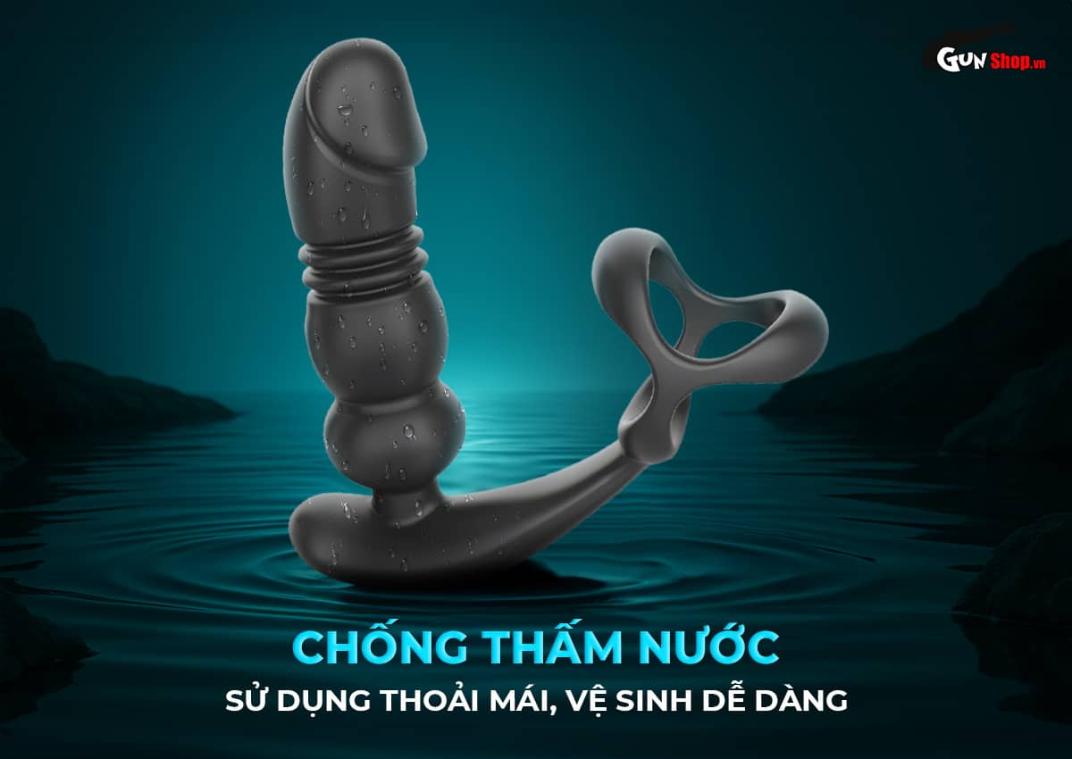 Phích cắm hậu môn Z-Shen rung thụt vòng đeo bìu tăng khoái cảm nam