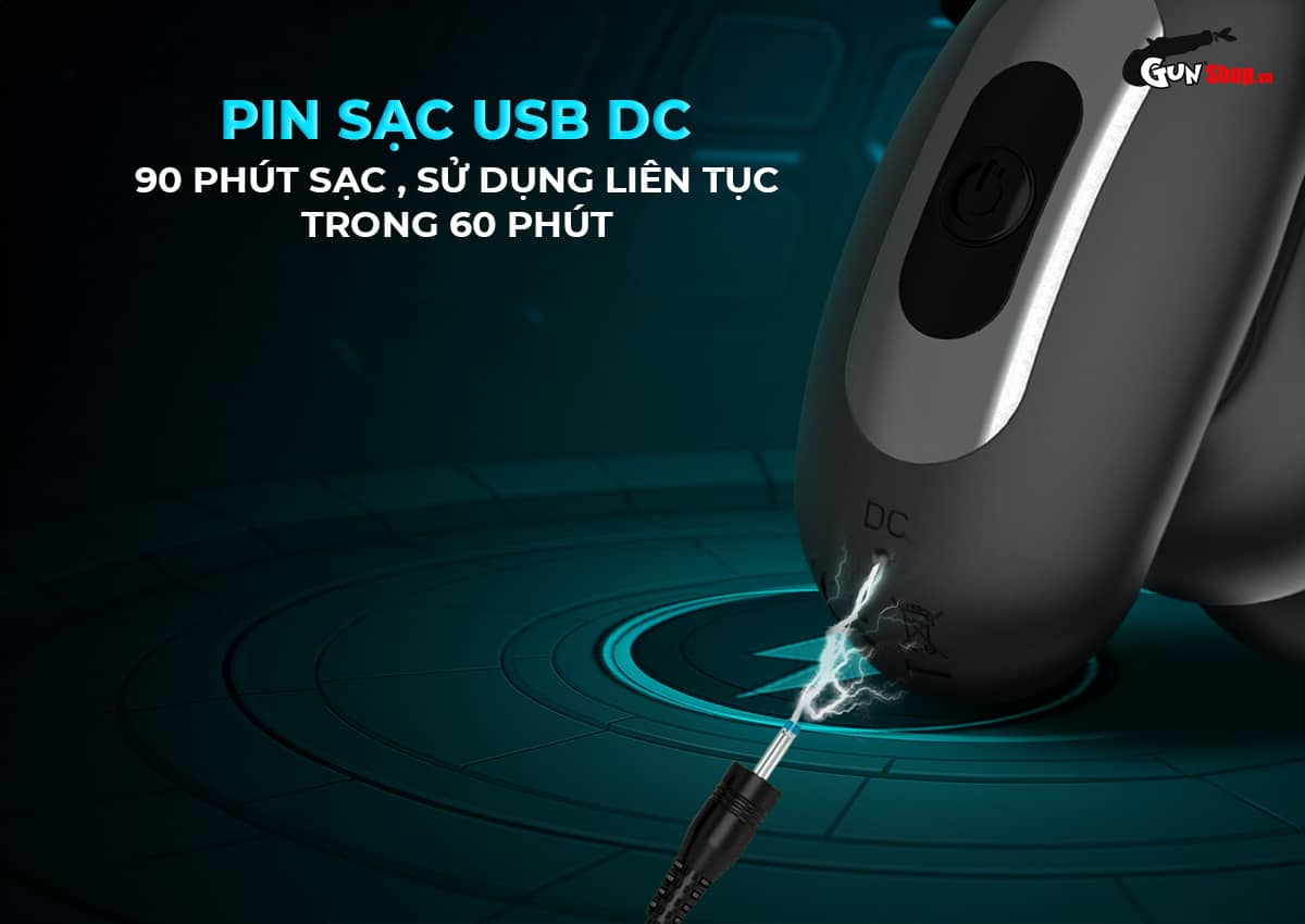 Phích cắm hậu môn Z-Shen rung thụt vòng đeo bìu tăng khoái cảm nam