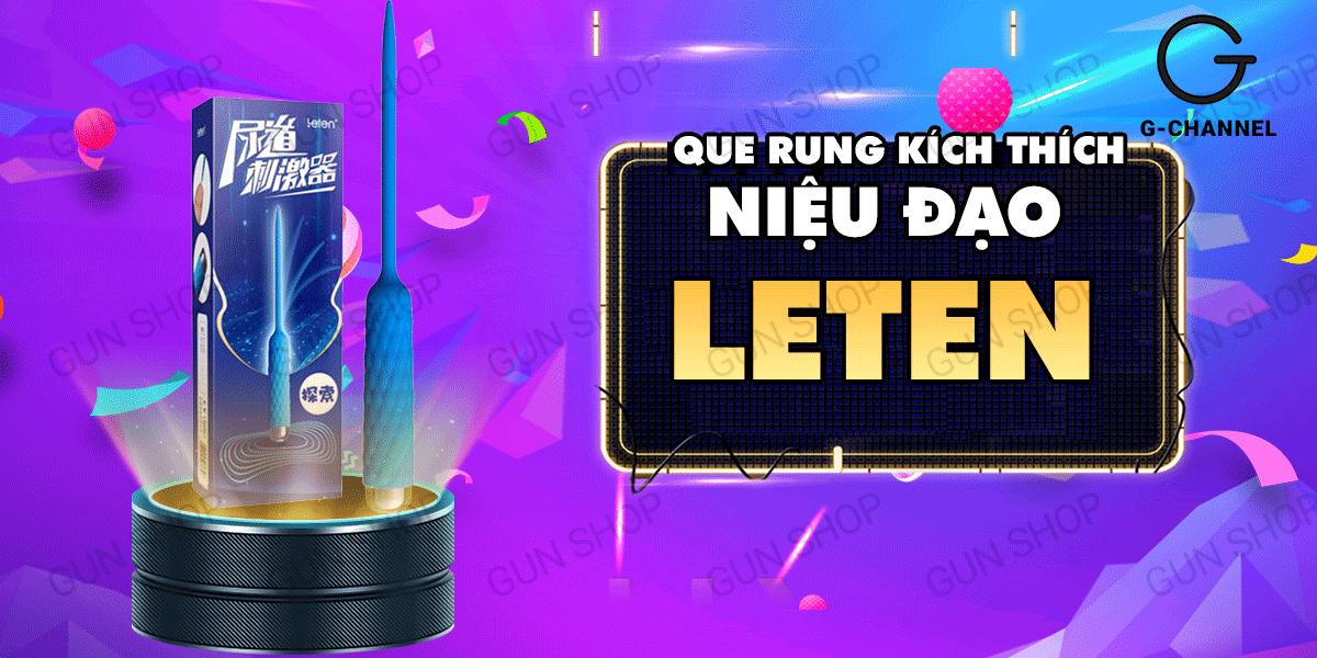 Shop bán Que rung kích thích niệu đạo cho nam 7 chế độ rung pin - Leten  chính hãng