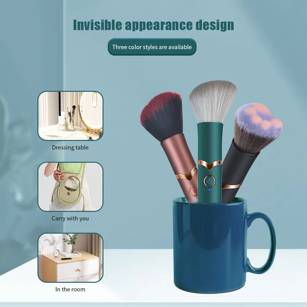 Que rung 2 đầu đa năng kích thích điểm G cọ trang điểm massage