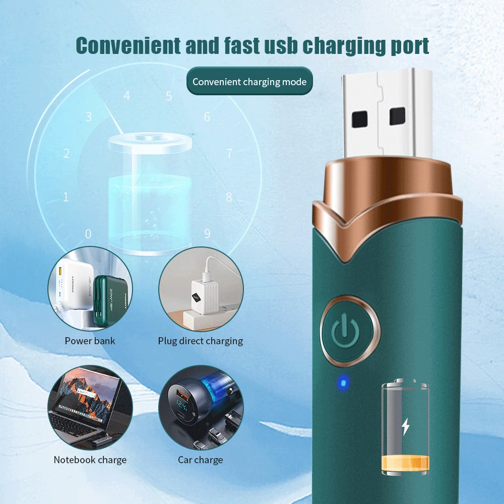 Que rung 2 đầu đa năng kích thích điểm G cọ trang điểm massage